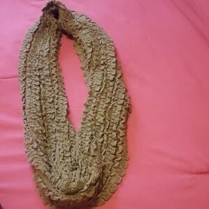 Chic Knit Scarf in Warm Tan